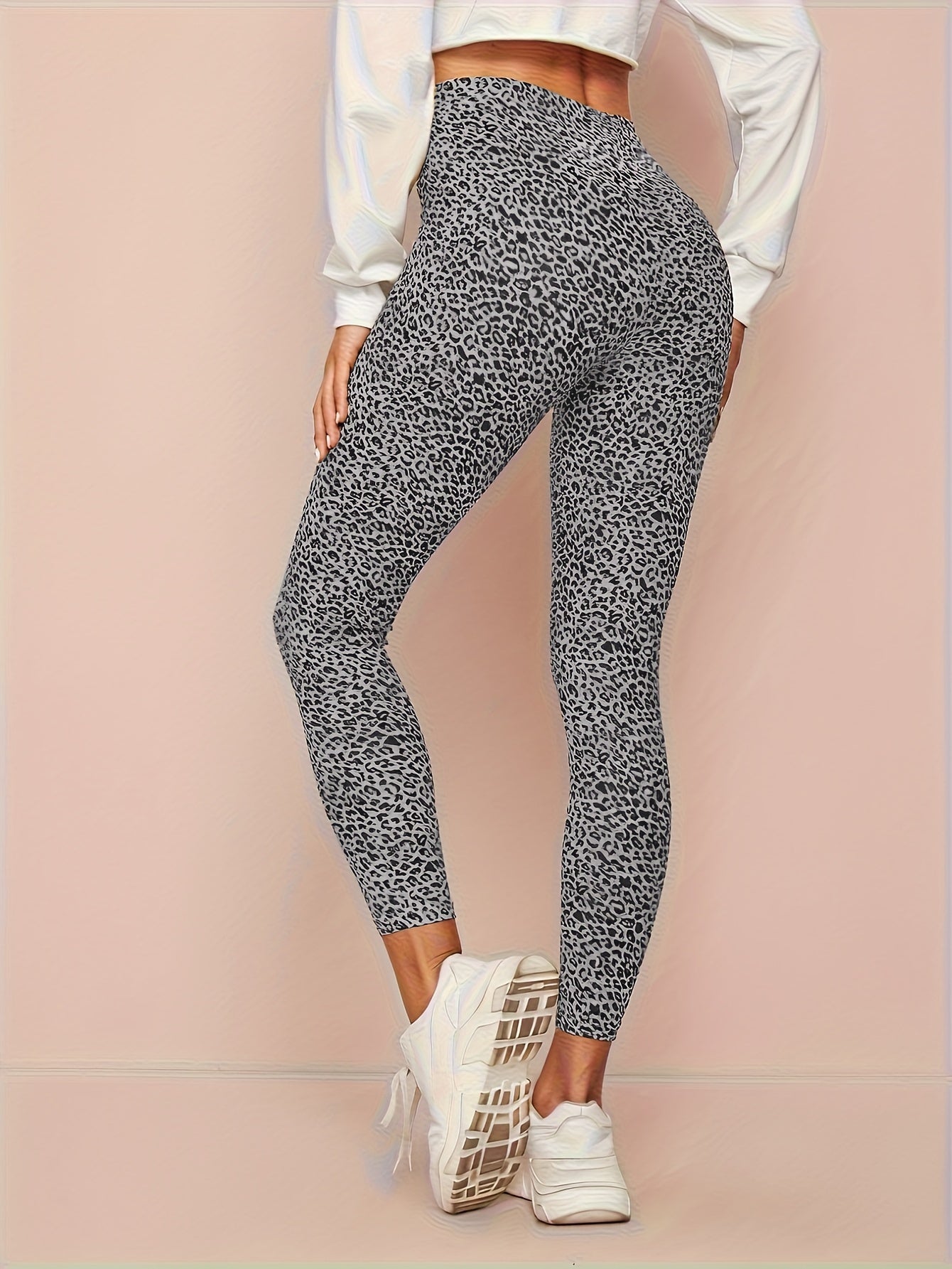 Luna | Leopard print high-waisted leggings