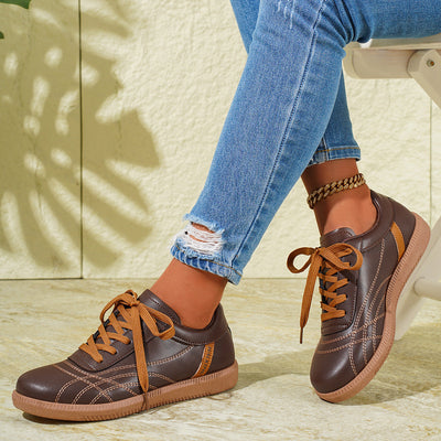 Dsjala - Retro Lace-up Shoes