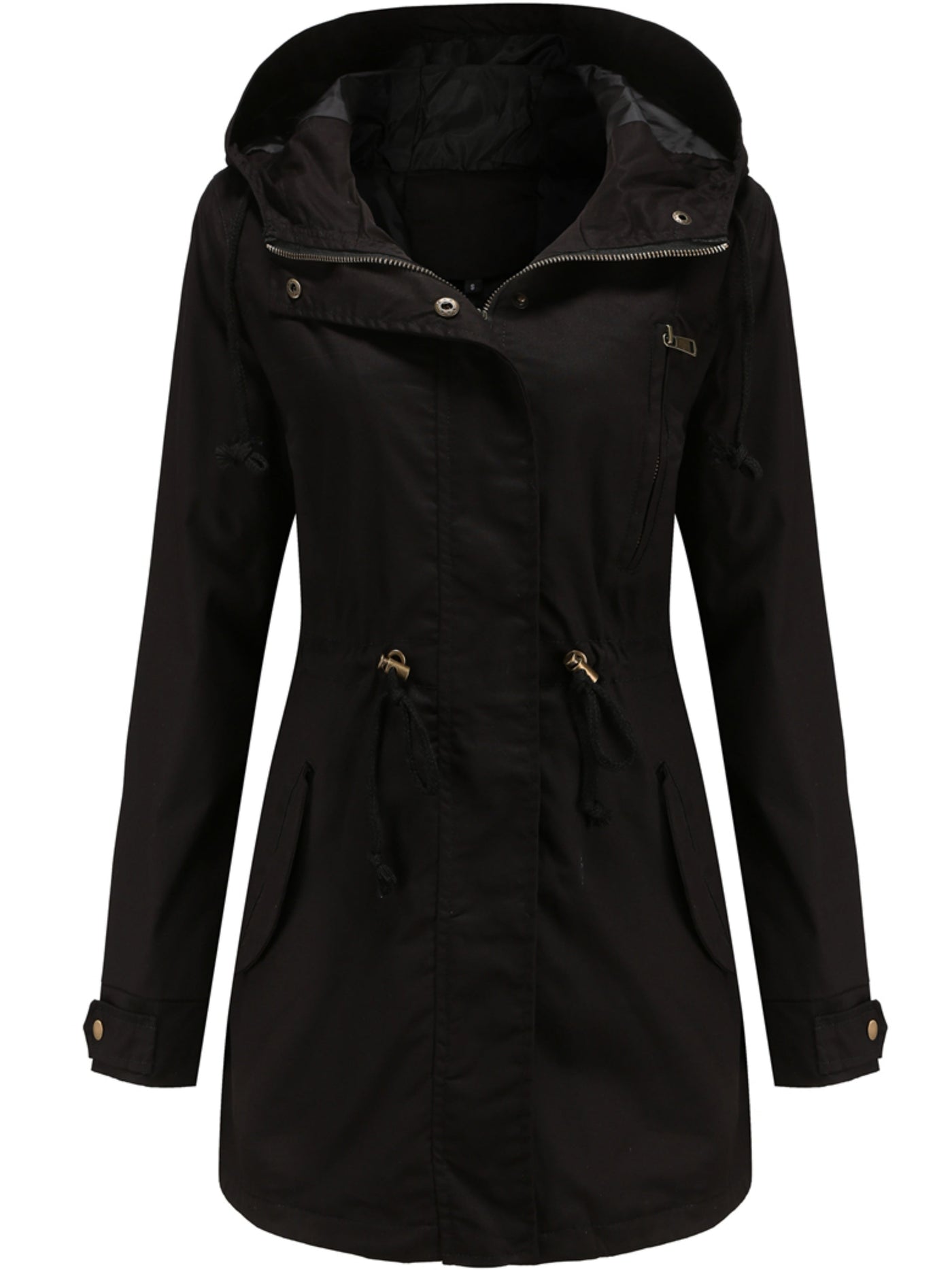 Emilia | Hoodie parka jacket with drawstring waist