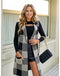 Evany - Elegant Checkered Coat for Women