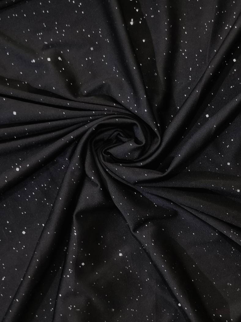 Eva | Flared trousers in glitter fabric