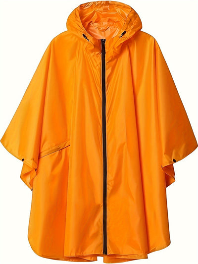 Nina | Waterdichte damesregenponcho met capuchon en zakken