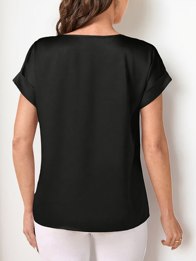 Femke | Elegant loose versatile T-shirt with short sleeves
