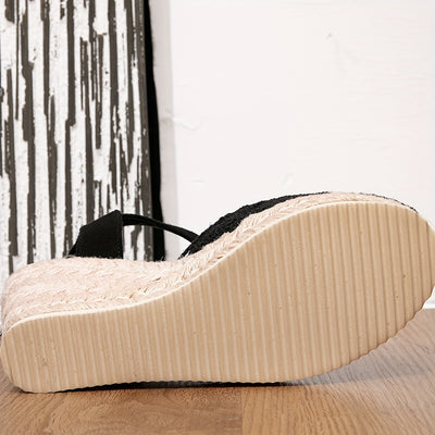 Robin | Dames espadrille sleehak sandalen