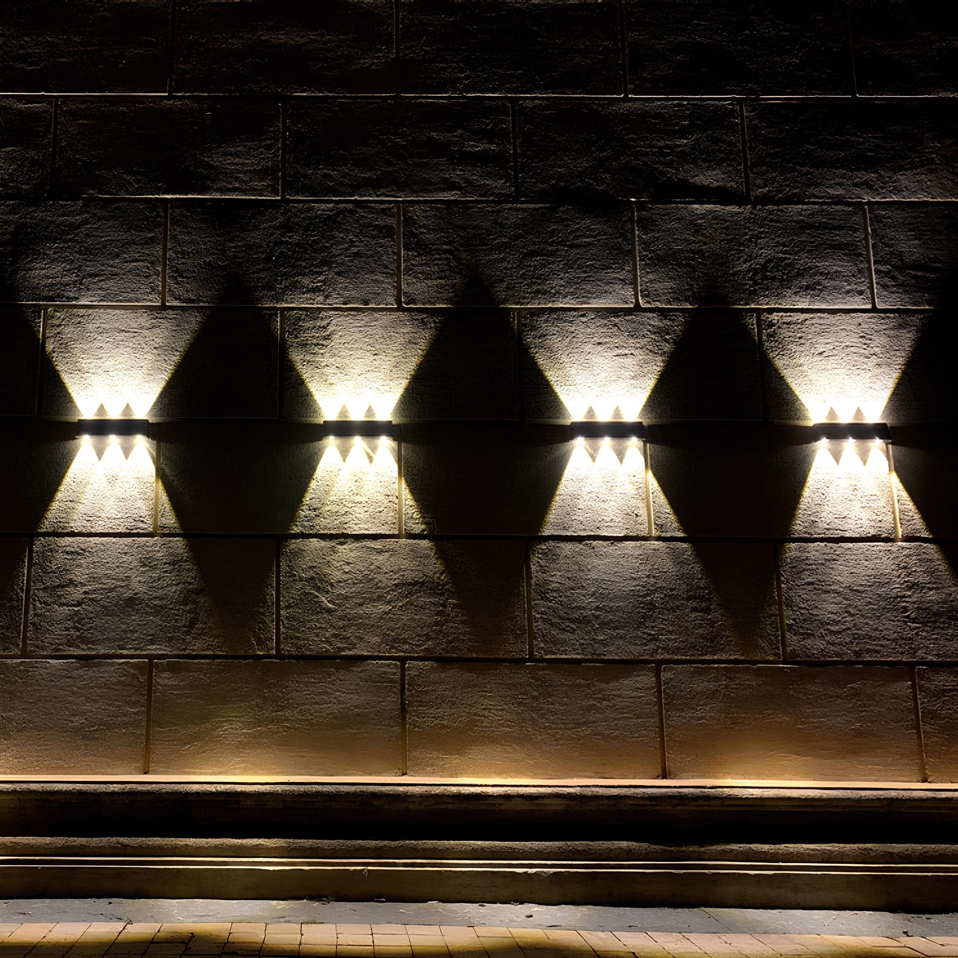Aurivex - Solar LED Wall Light Warm White Outdoor
