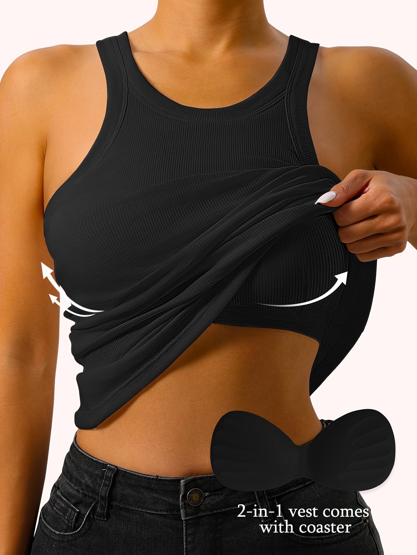 Lotte | Sleeveless tank top with built-in bra