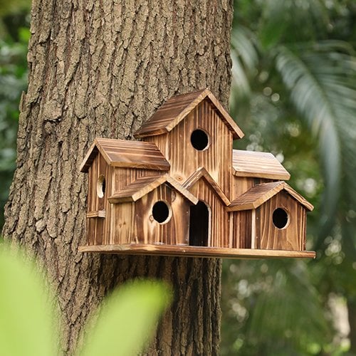 WillowNest functioneel houten vogelhuisje