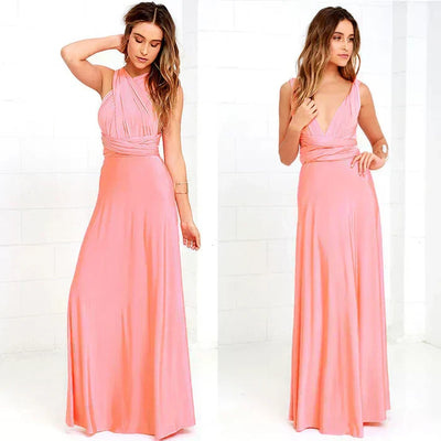 Isolene - Elegant Backless Maxi Dress