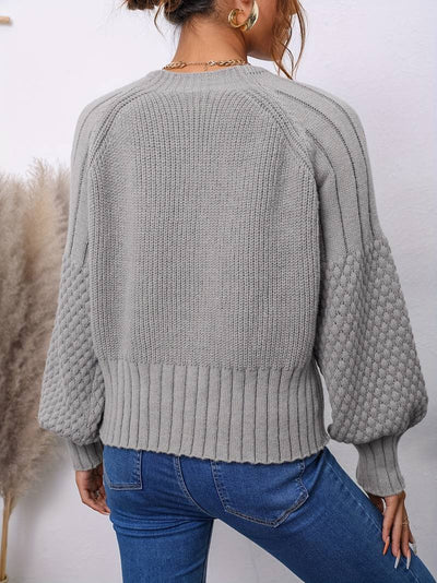 Esmée | Cardigan with lantern sleeves