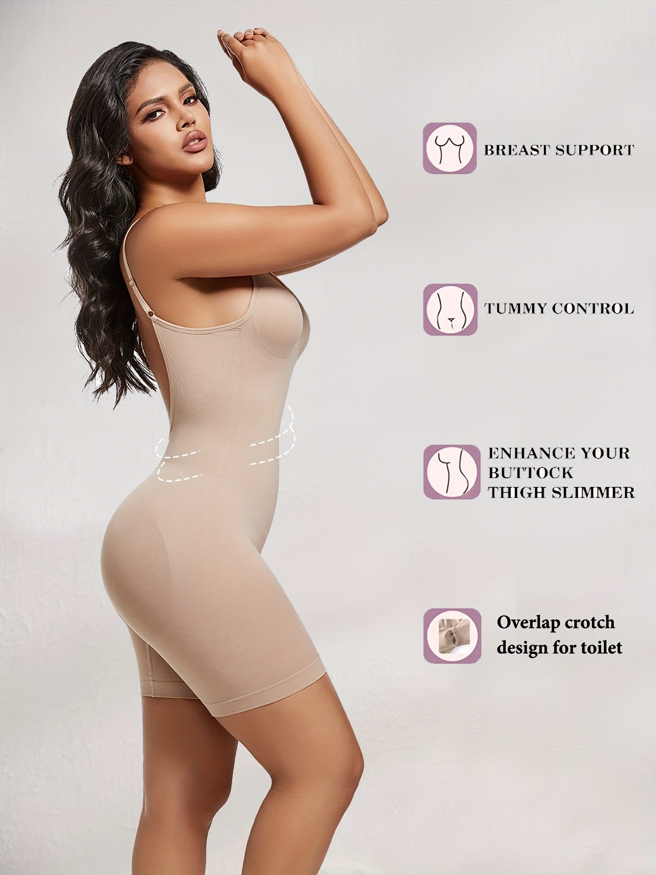 Luna | Seamless body shaper for plus size women