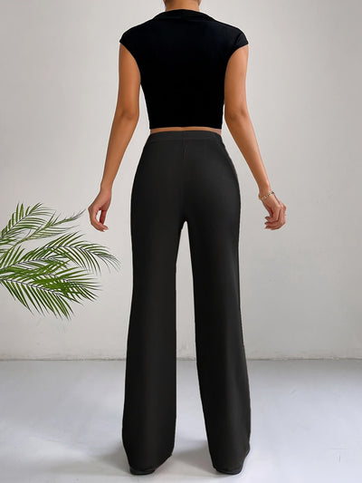 Elin | Stylish high-waisted slim trousers