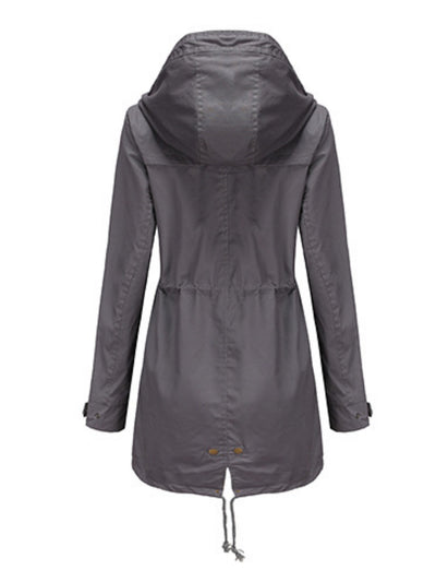 Emilia | Hoodie parka jacket with drawstring waist