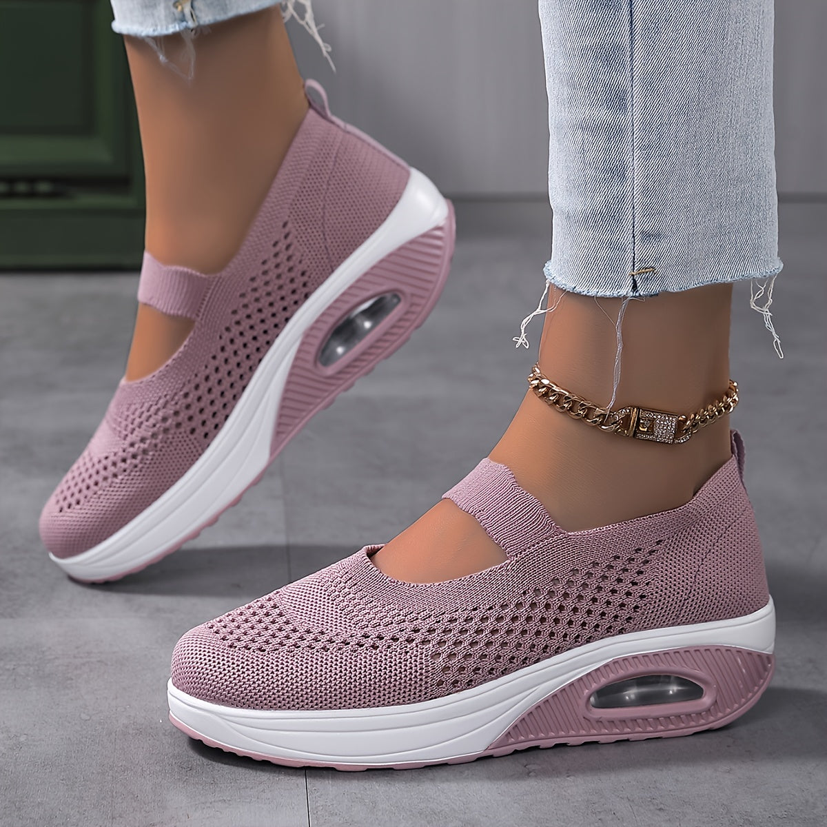 Lotte | Breathable knitted women's sneakers