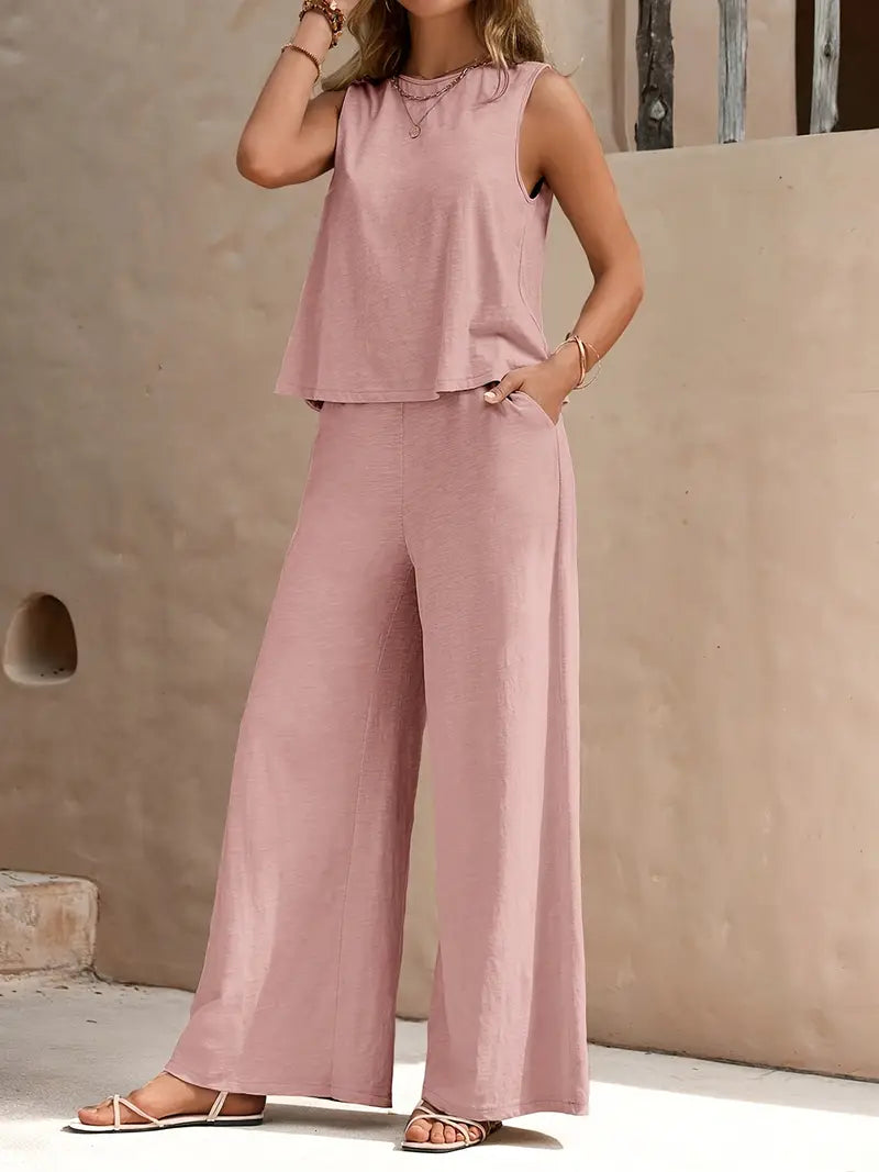 Bohemian Linnen Twee Delige Set voor Vrouwen
