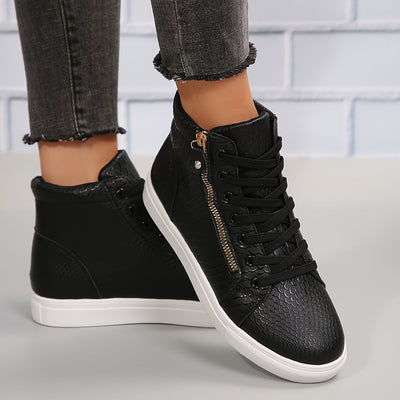 Sophie | Effen casual sneakers met rits
