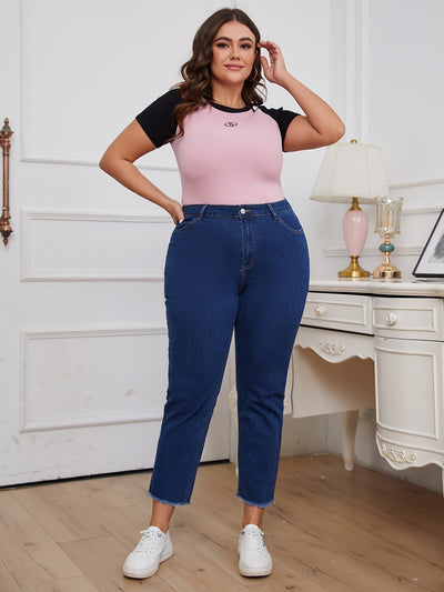 Lotte | Plain plus size jeans