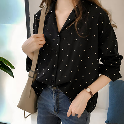 Clivia - Blouse met Stippen