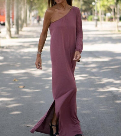 Ellaine - Elegant One-Shoulder Gown for Women