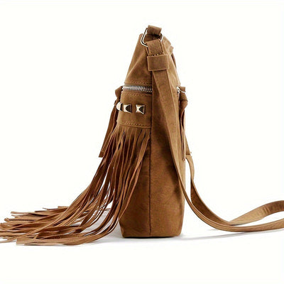 Alouette - Vintage Schoudertas met Kwastjes