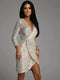 Carina | Dames Stijlvolle Glitter Avondjurk