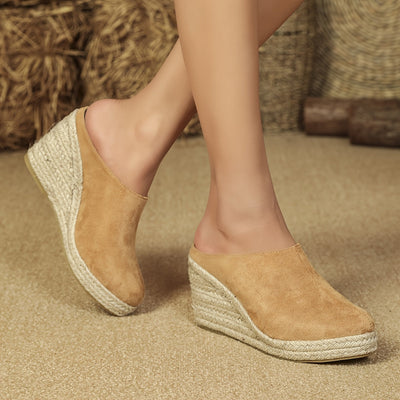 Luna | Comfortable backless espadrille heels