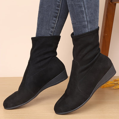 Lize | Black cotton women's boots