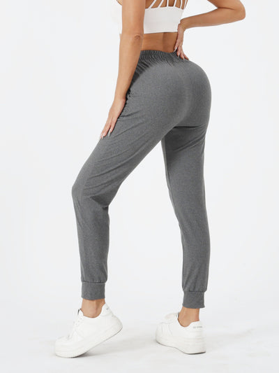 Eva | Effen kleur casual hardloopbroek met zak