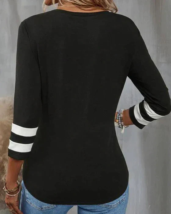 Penelope - Lange Ronde Hals Blouse voor Vrouwen