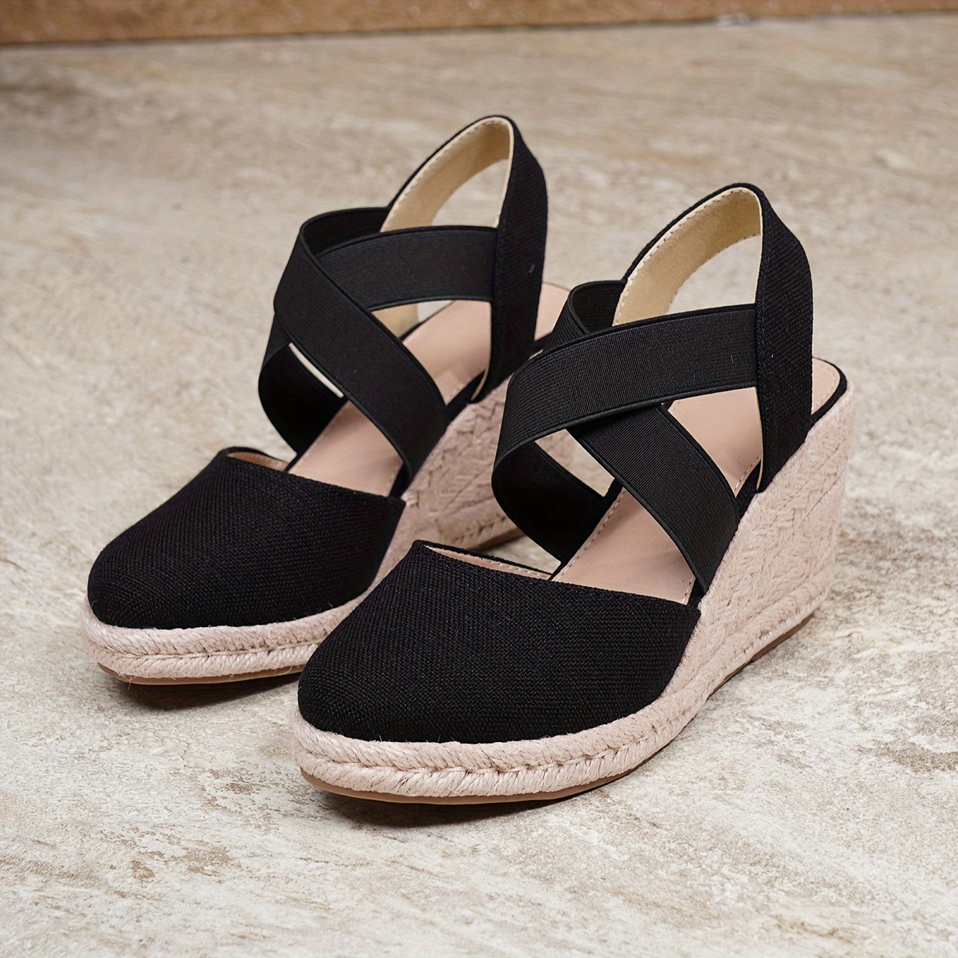 Robin | Comfortabele espadrille wedgesandalen