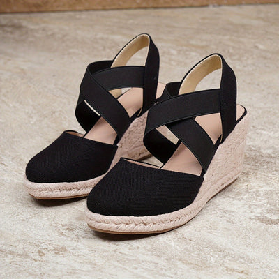 Robin | Comfortabele espadrille wedgesandalen