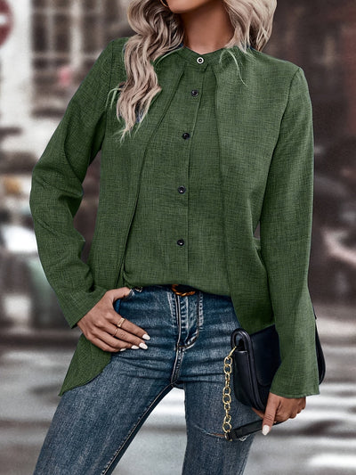 Fleur | Elegant blouse with button closure