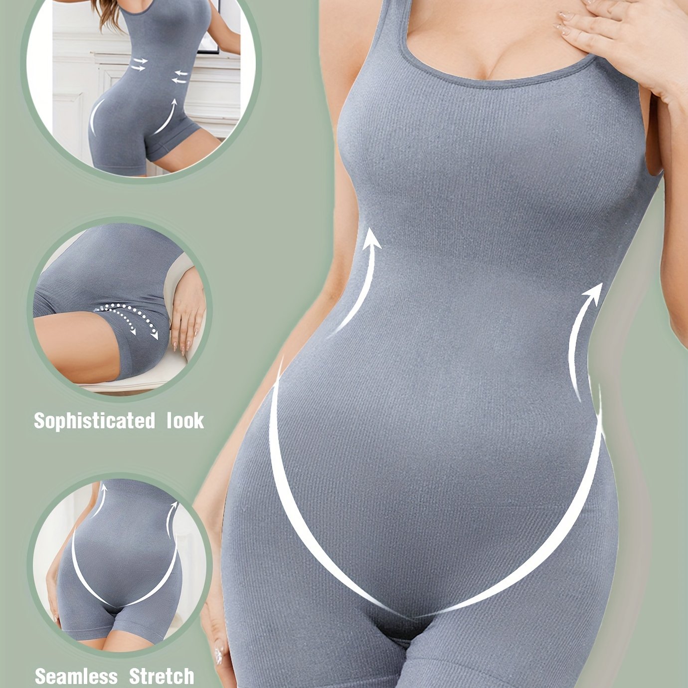 Elise | Women's body shaper bodysuit with tummy control and buttock lift