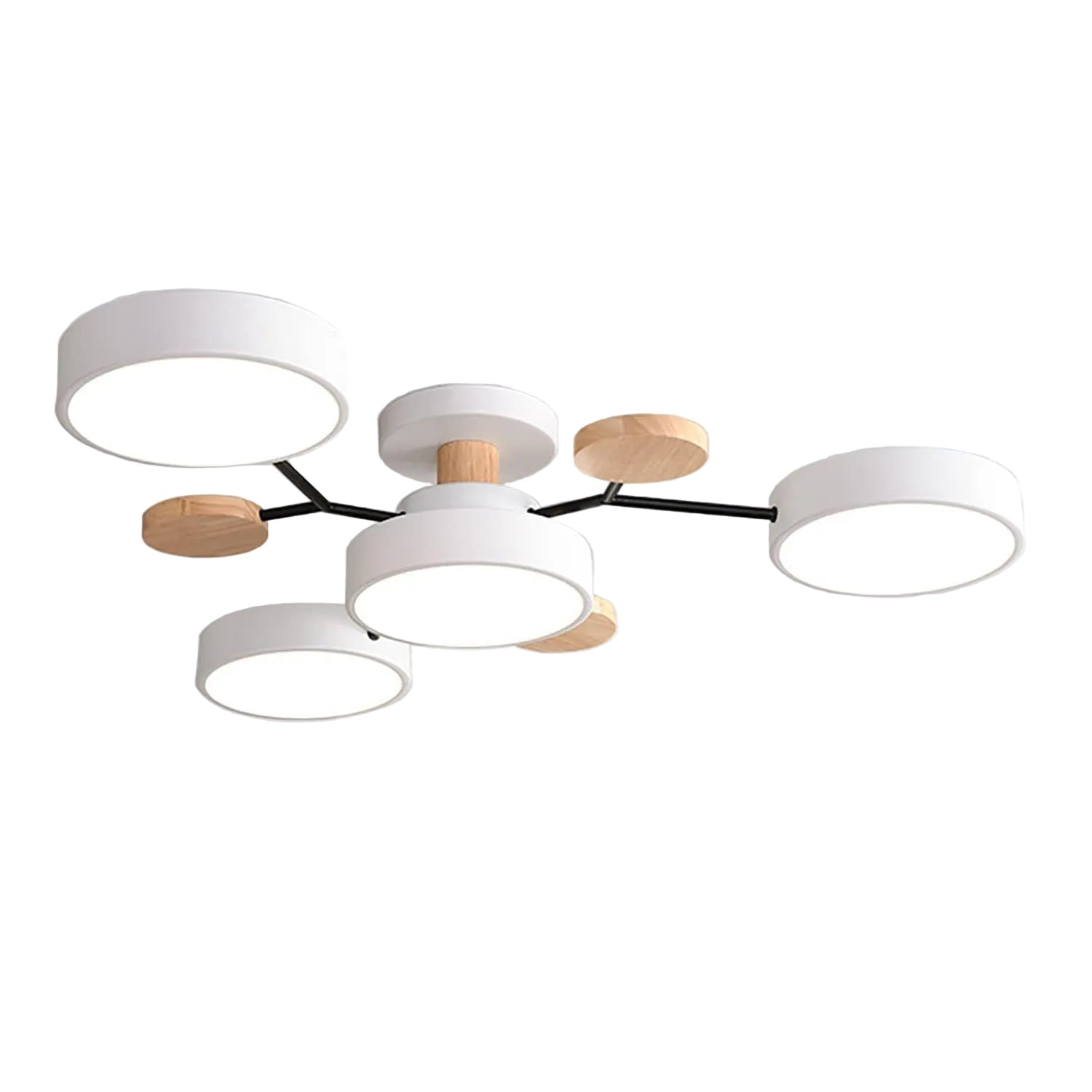 Limora - Multi Arm LED Ceiling Light with Circular Shades