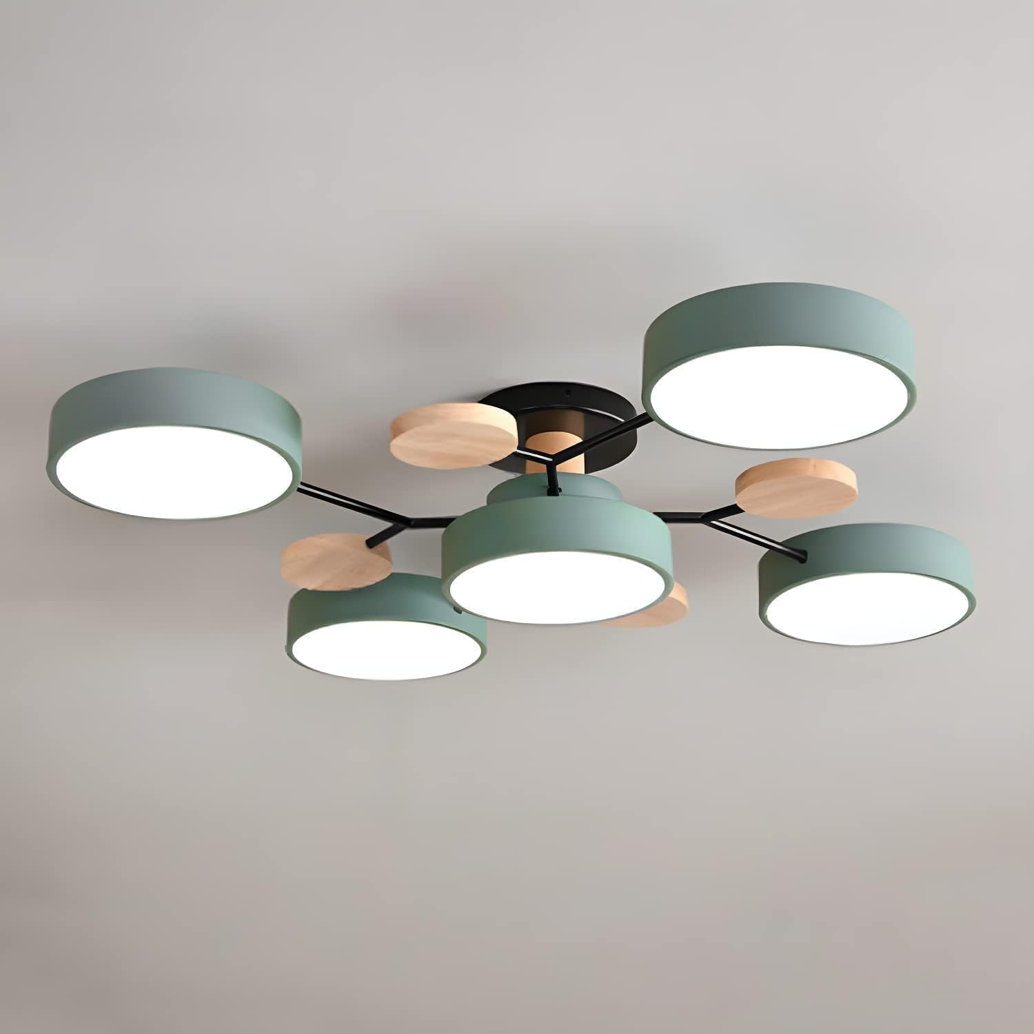 Limora - Multi Arm LED Ceiling Light with Circular Shades