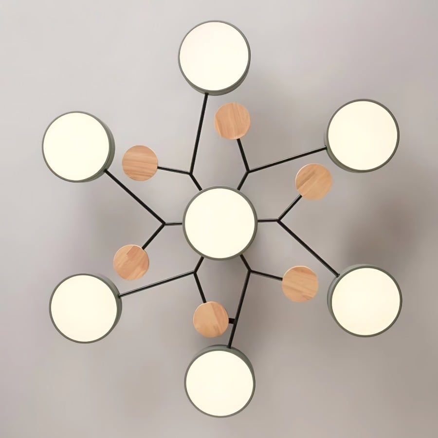 Limora - Multi Arm LED Ceiling Light with Circular Shades