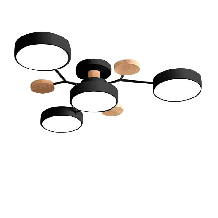 Limora - Multi Arm LED Ceiling Light with Circular Shades