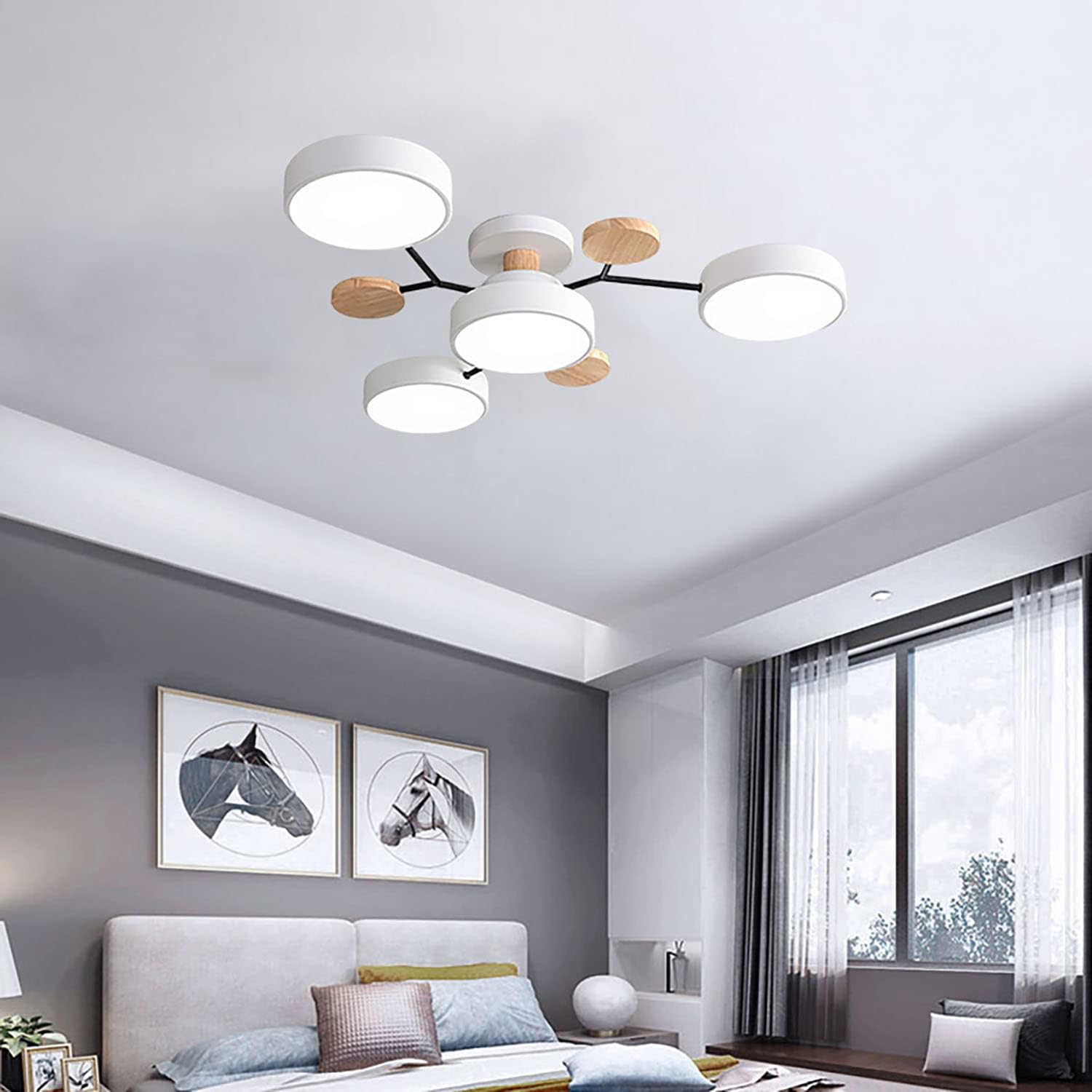 Limora - Multi Arm LED Ceiling Light with Circular Shades