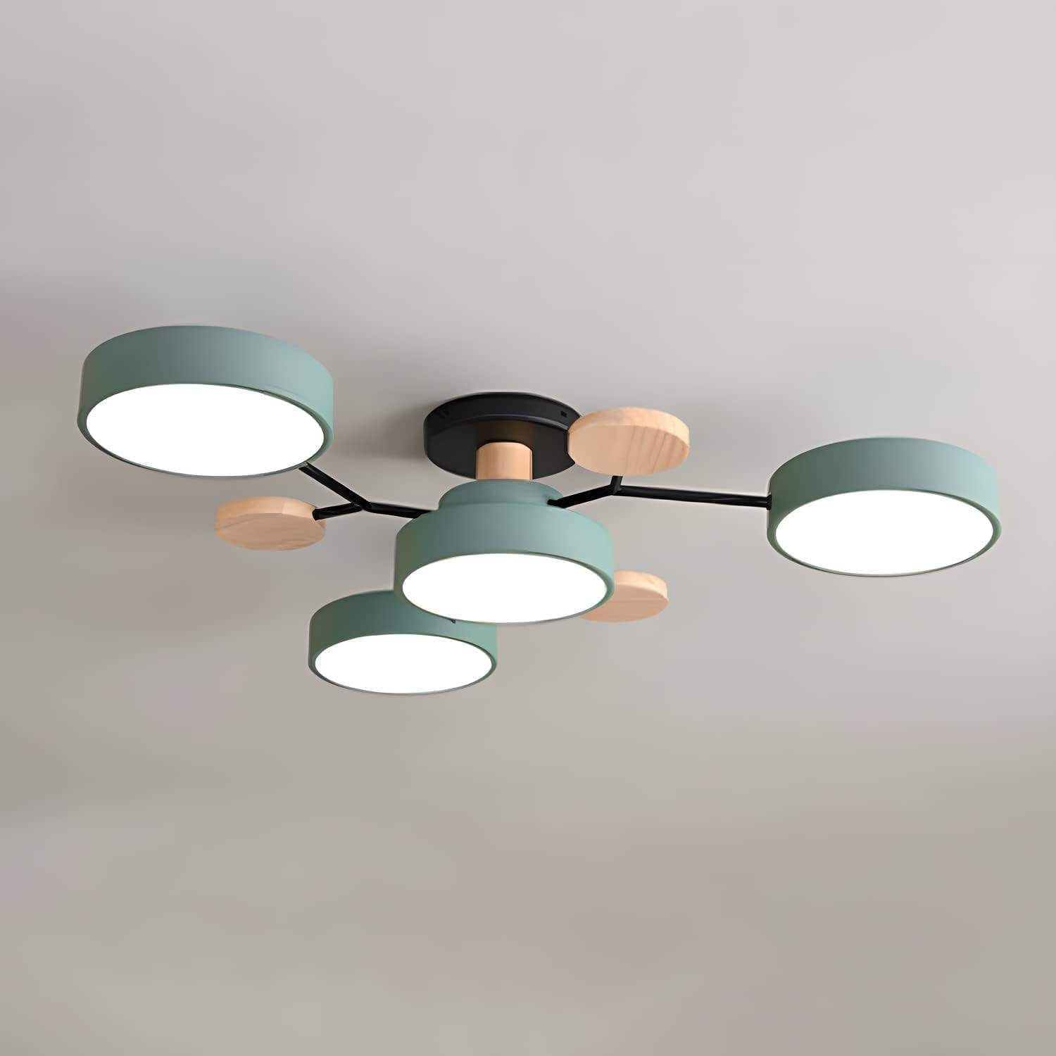 Limora - Multi Arm LED Ceiling Light with Circular Shades
