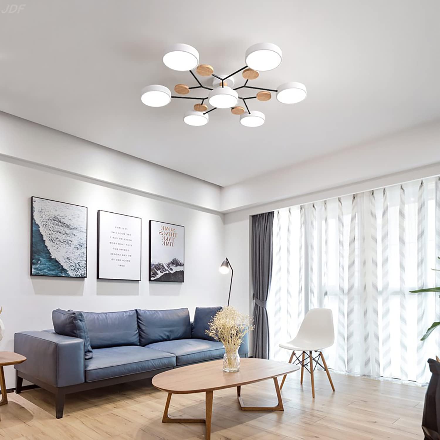 Limora - Multi Arm LED Ceiling Light with Circular Shades