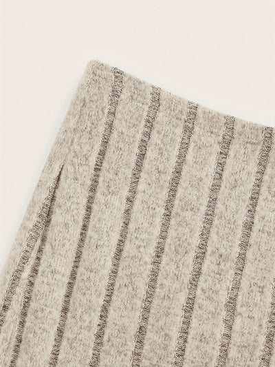 Elena | High-waisted ribbed bodycon skirt