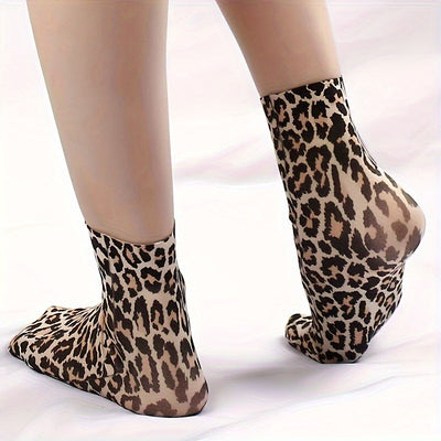 Lotte | 2 pairs of leopard and tiger print socks