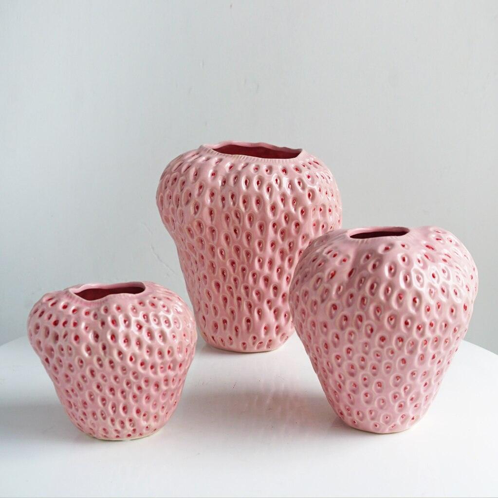 Sirelan - Strawberry Ceramic Decorative Vase