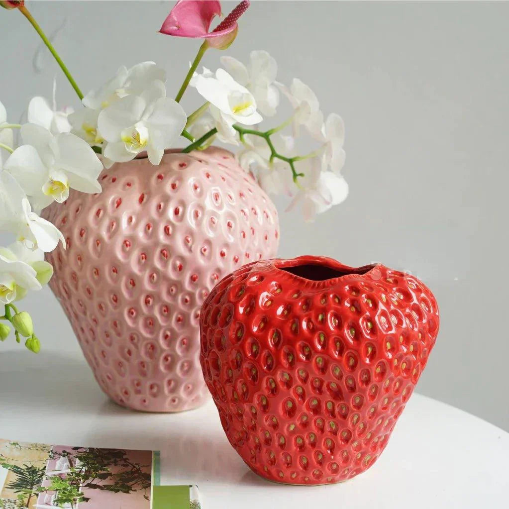Sirelan - Strawberry Ceramic Decorative Vase