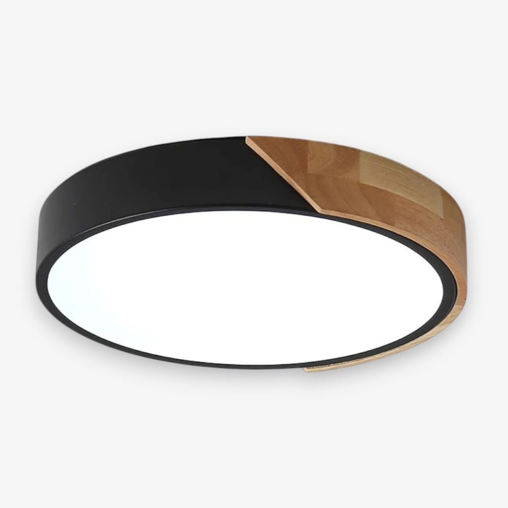 Crivane – Wooden Round LED Ceiling Light