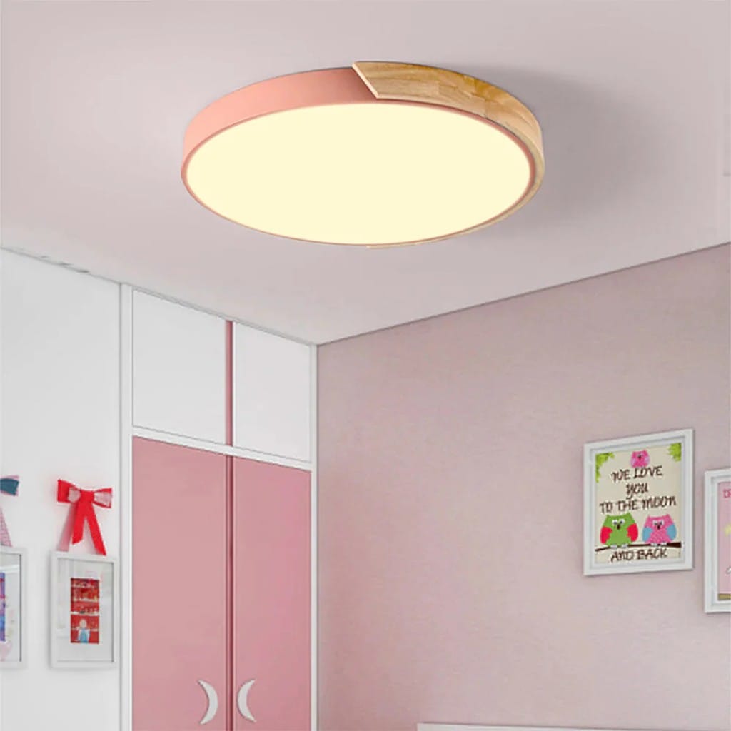 Crivane – Wooden Round LED Ceiling Light
