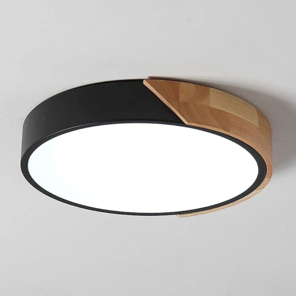 Crivane – Wooden Round LED Ceiling Light