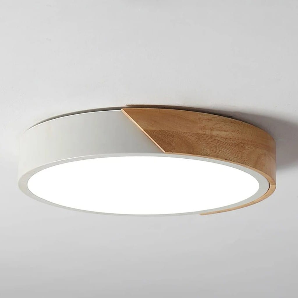 Crivane – Wooden Round LED Ceiling Light