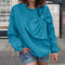 Cassandra - Sweatshirt met Strikdetail
