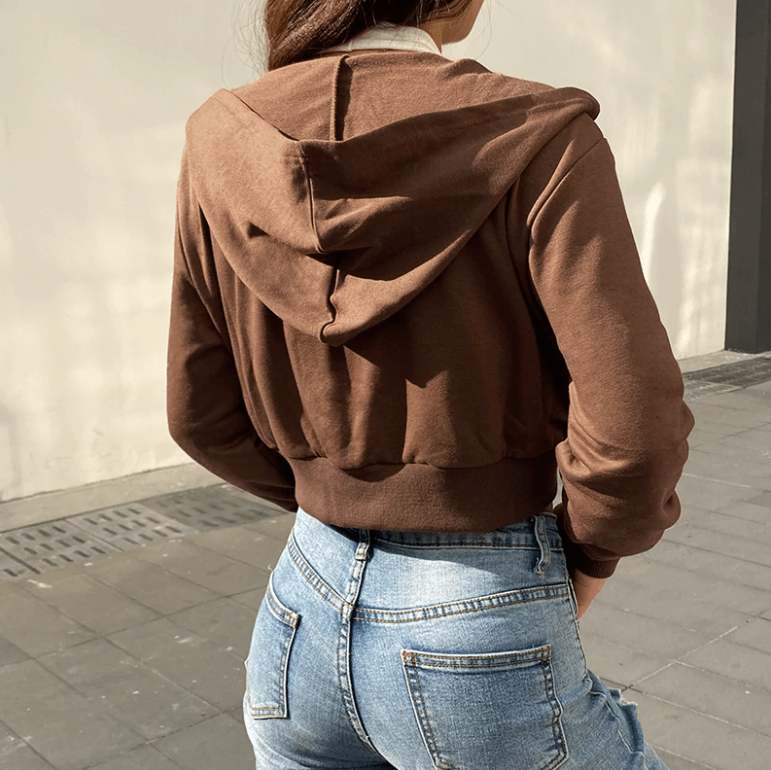 Samira - Stijlvolle Crop Top Hoodie voor Vrouwen