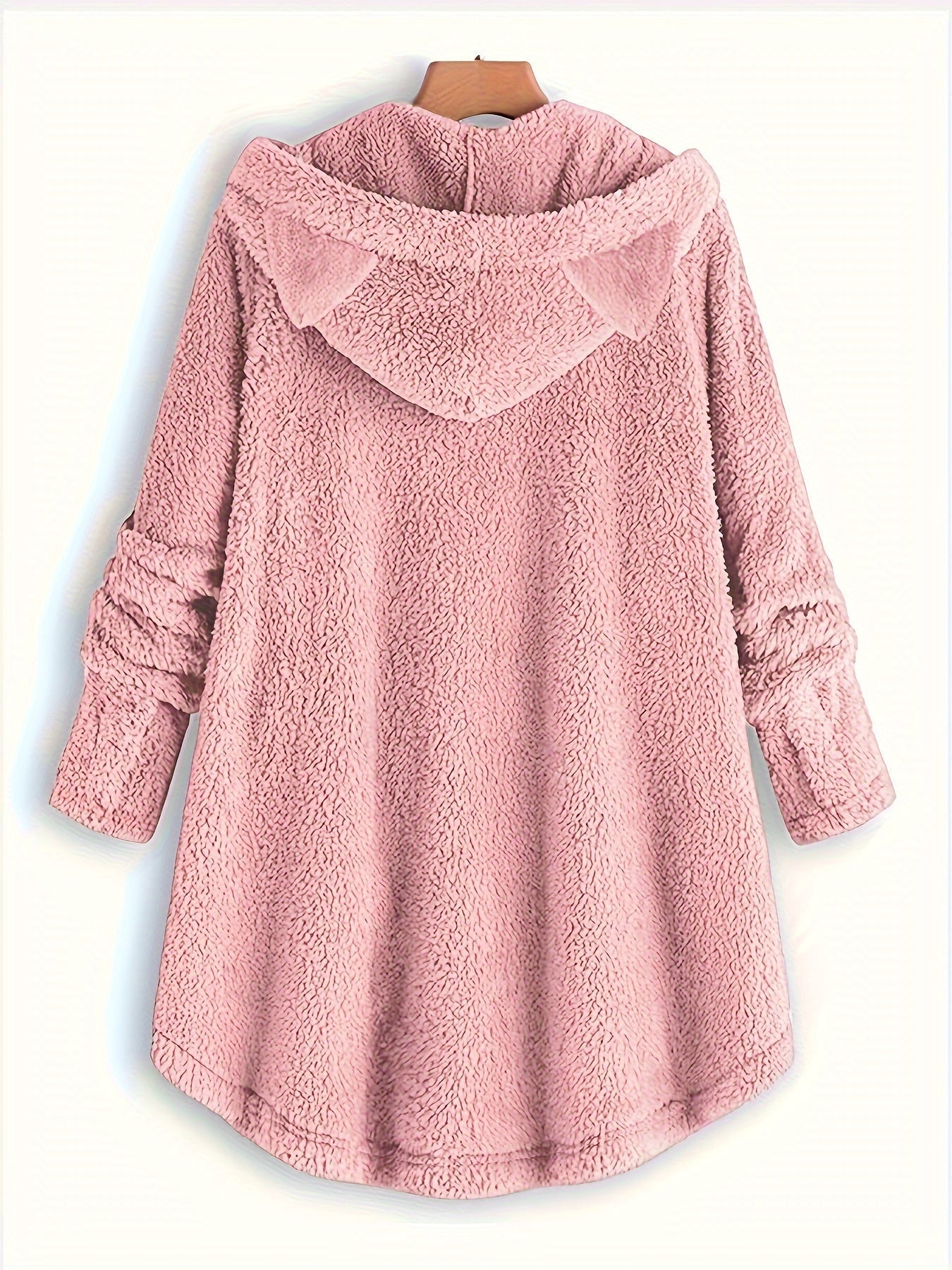 Sophie | Pluche hoodie met kattenprint